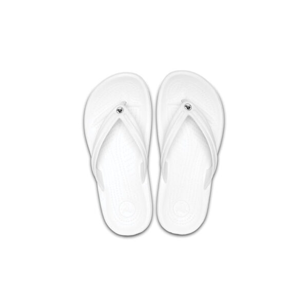 Chinelo Crocs Crocband Flip WHITE - Image 4